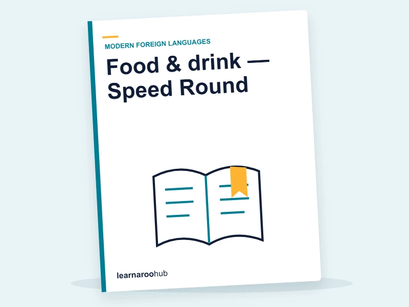 Food & drink — Speed Round — quiz cover