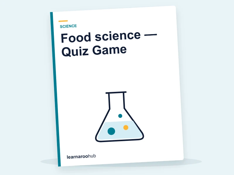 Food science — Quiz Game — quiz cover