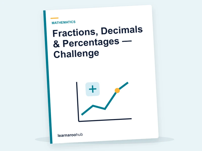 Fractions, Decimals & Percentages — Challenge — quiz cover