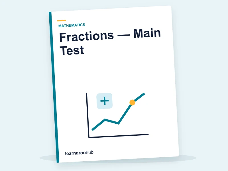 Fractions — Main Test — quiz cover