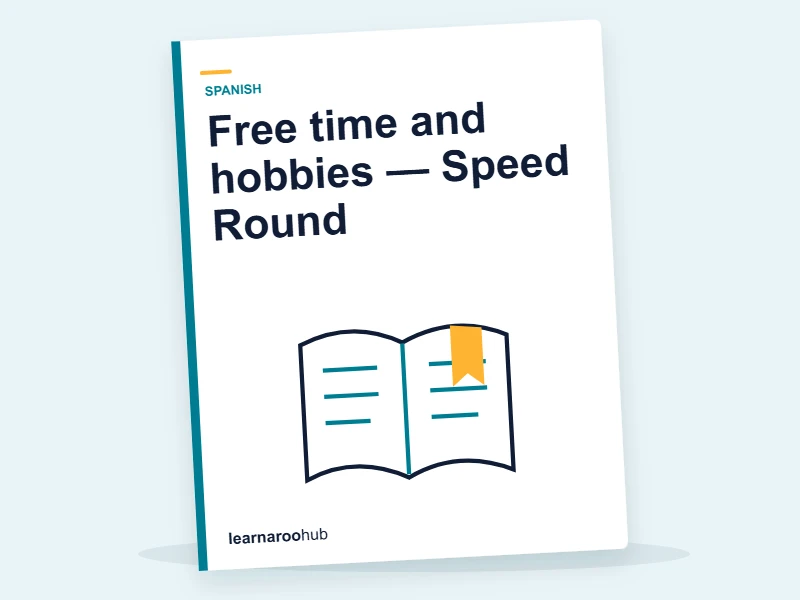 Free time and hobbies — Speed Round — quiz cover