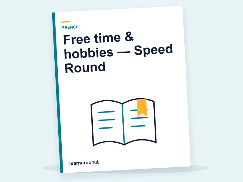 Free time & hobbies — Speed Round — quiz cover