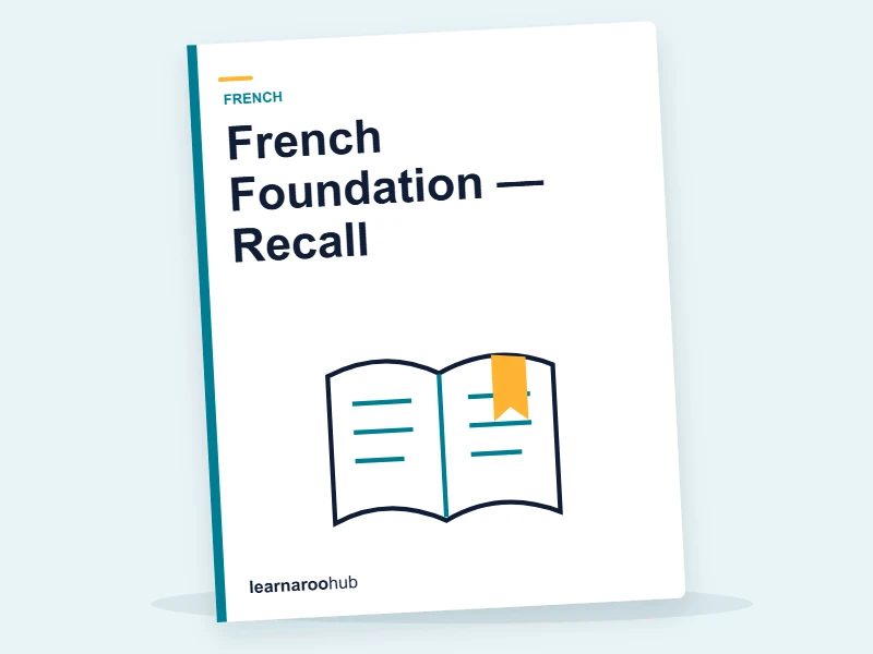 French Foundation — Recall — quiz cover