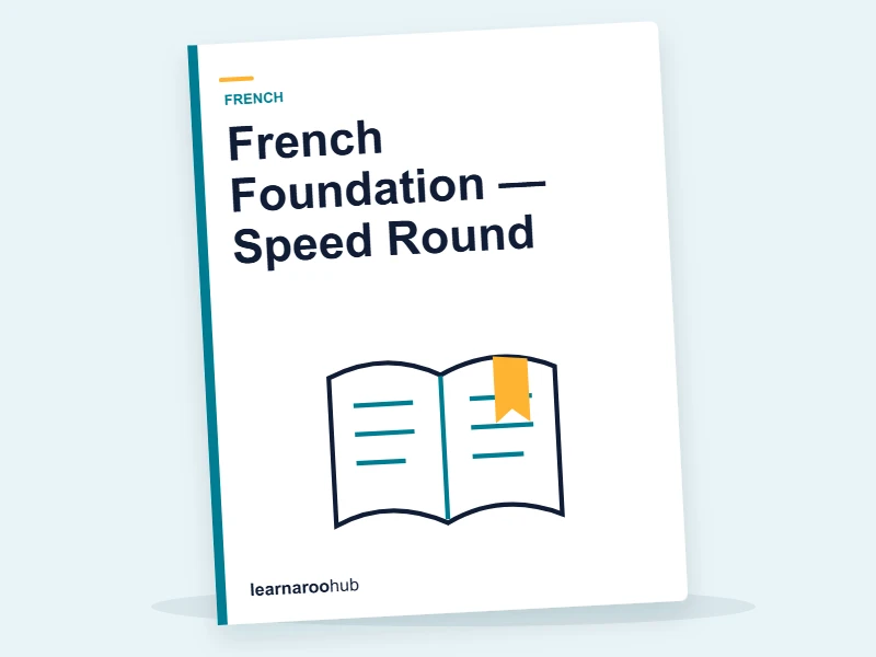 French Foundation — Speed Round — quiz cover