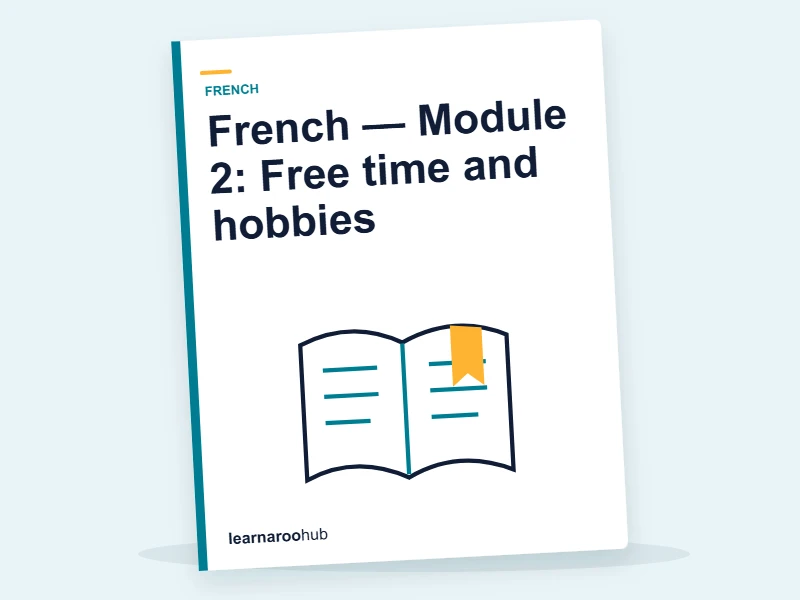 French — Module 2: Free time and hobbies — e-learning module cover
