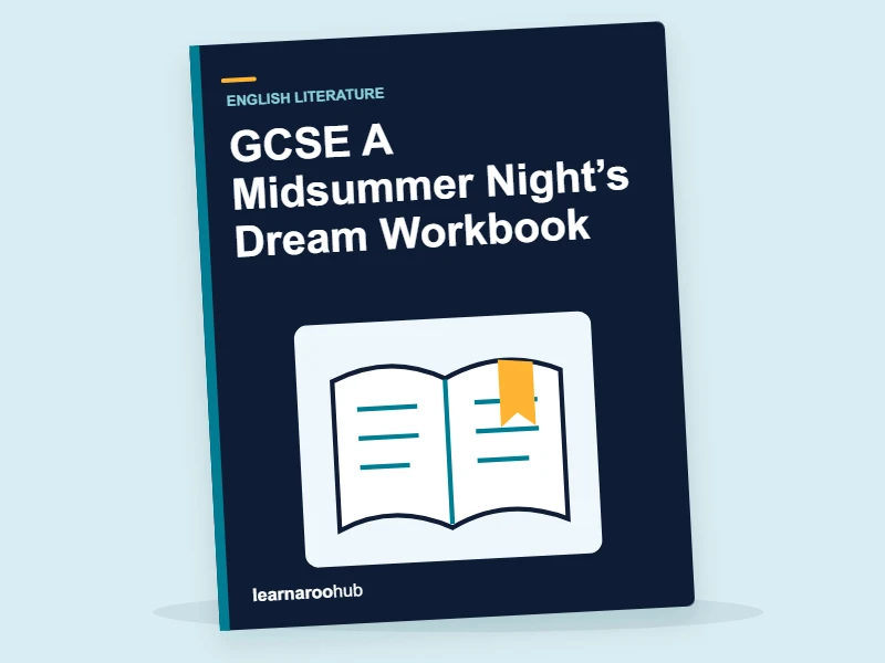 GCSE A Midsummer Night’s Dream Workbook — activity book cover