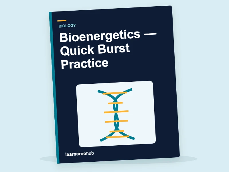 GCSE Biology: Bioenergetics — Quick Burst Practice — activity book cover
