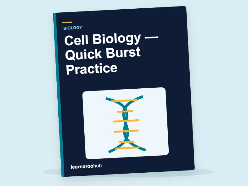 GCSE Biology: Cell Biology — Quick Burst Practice — activity book cover