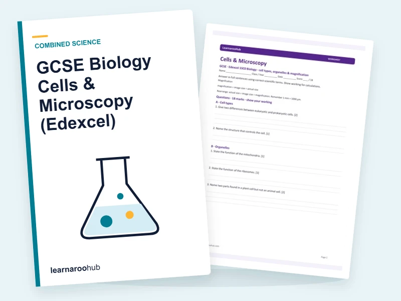GCSE Biology Cells & Microscopy (Edexcel) — printable / pdf cover