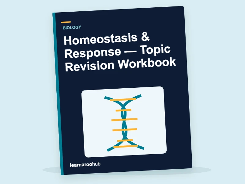 GCSE Biology: Homeostasis & Response — Topic Revision Workbook — activity book cover