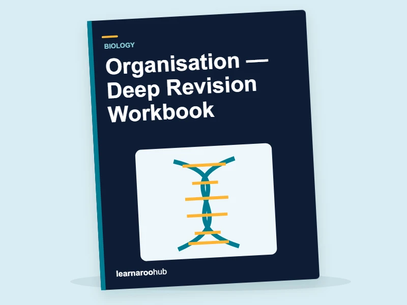 GCSE Biology: Organisation — Deep Revision Workbook — activity book cover