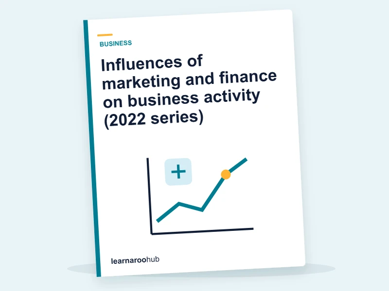 GCSE Business (AQA 8132) — Paper 2: Influences of marketing and finance on business activity (2022 series) — mock practice paper cover