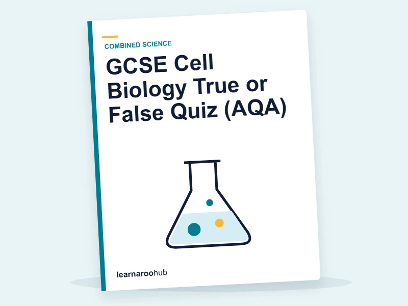 GCSE Cell Biology True or False Quiz (AQA) — printable / pdf cover