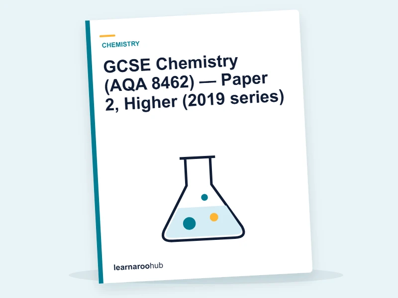 GCSE Chemistry (AQA 8462) — Paper 2, Higher (2019 series) — mock practice paper cover