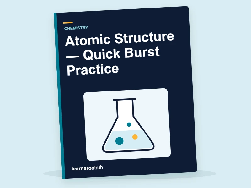 GCSE Chemistry: Atomic Structure — Quick Burst Practice — activity book cover