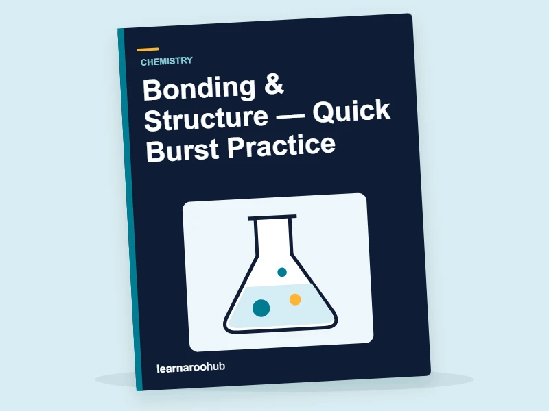 GCSE Chemistry: Bonding & Structure — Quick Burst Practice — activity book cover