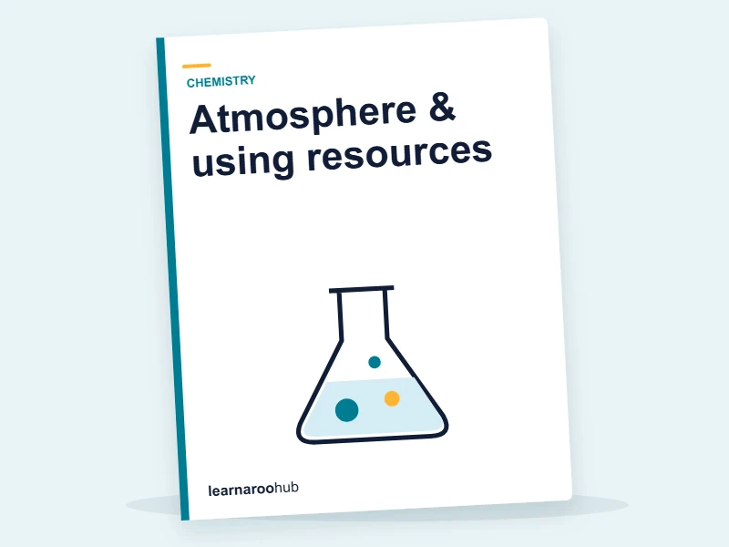 GCSE Chemistry — Module 6: Atmosphere & using resources — e-learning module cover