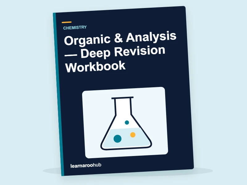 GCSE Chemistry: Organic & Analysis — Deep Revision Workbook — activity book cover