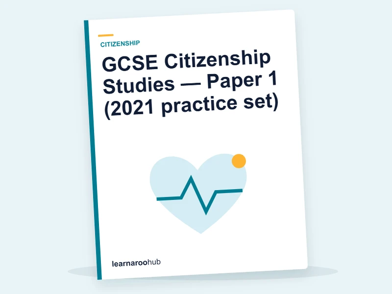 GCSE Citizenship Studies — Paper 1 (2021 practice set) — mock practice paper cover