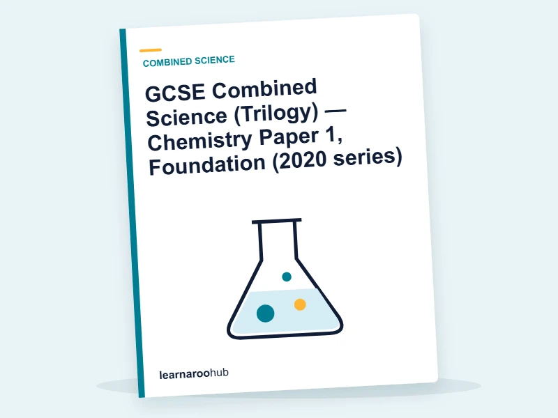GCSE Combined Science (Trilogy) — Chemistry Paper 1, Foundation (2020 series) — mock practice paper cover