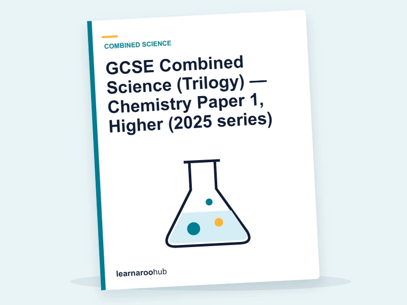 GCSE Combined Science (Trilogy) — Chemistry Paper 1, Higher (2025 series) — mock practice paper cover