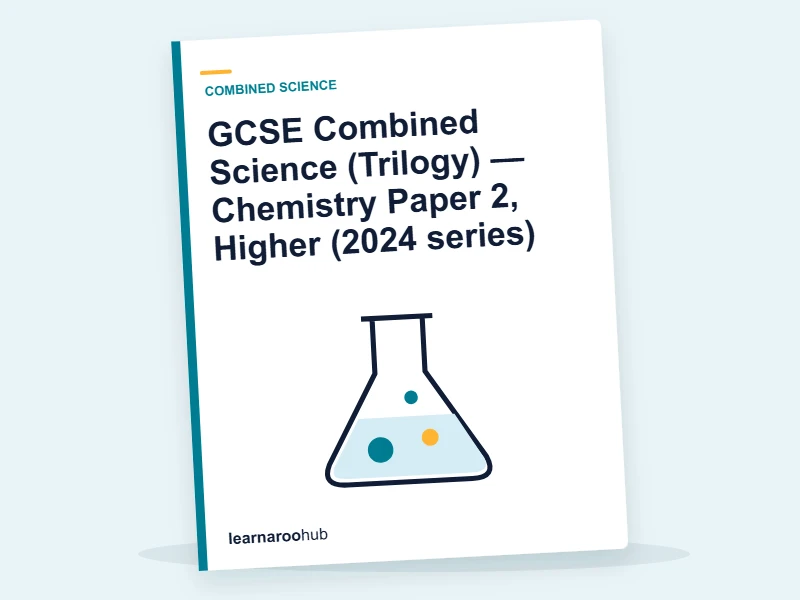 GCSE Combined Science (Trilogy) — Chemistry Paper 2, Higher (2024 series) — mock practice paper cover