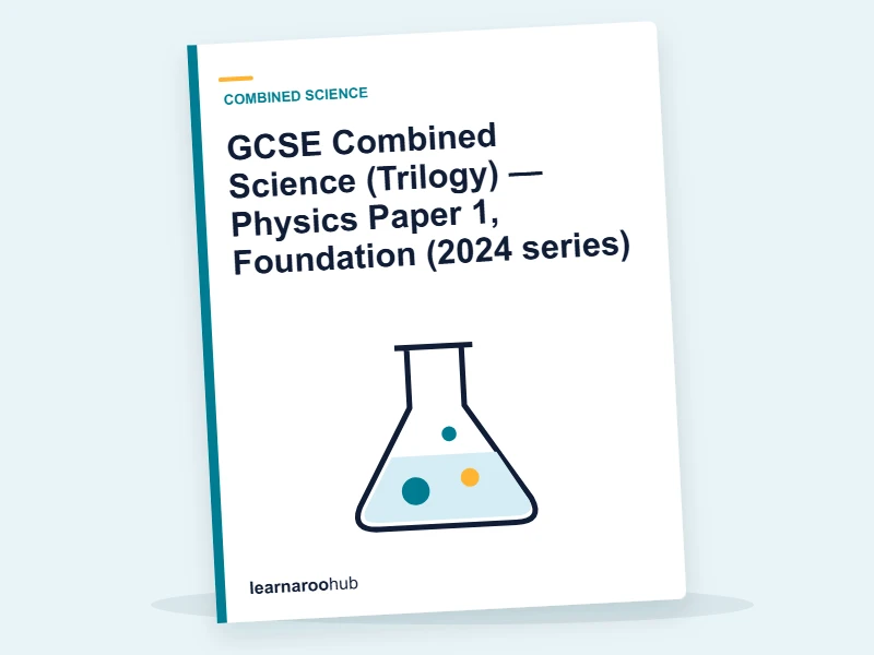 GCSE Combined Science (Trilogy) — Physics Paper 1, Foundation (2024 series) — mock practice paper cover