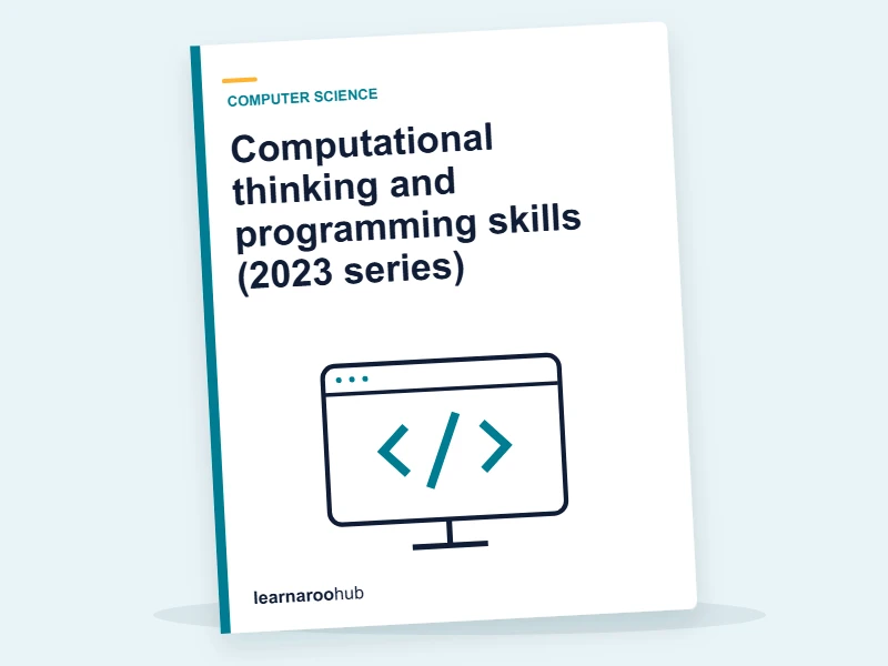GCSE Computer Science (AQA 8525) — Paper 1: Computational thinking and programming skills (2023 series) — mock practice paper cover