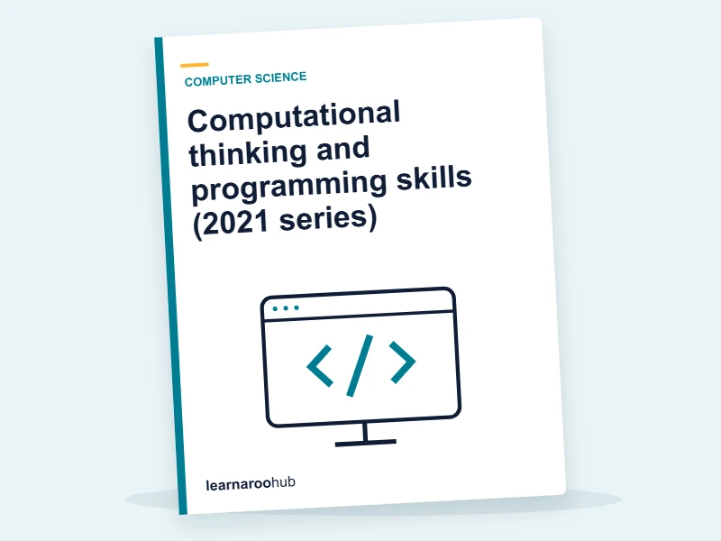GCSE Computer Science (AQA 8525) — Paper 1: Computational thinking and programming skills (2021 series) — mock practice paper cover