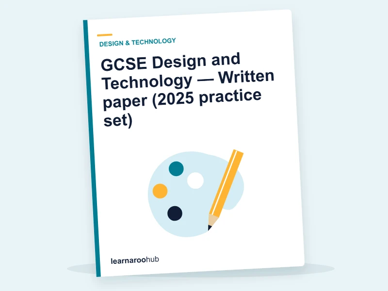GCSE Design and Technology — Written paper (2025 practice set) — mock practice paper cover
