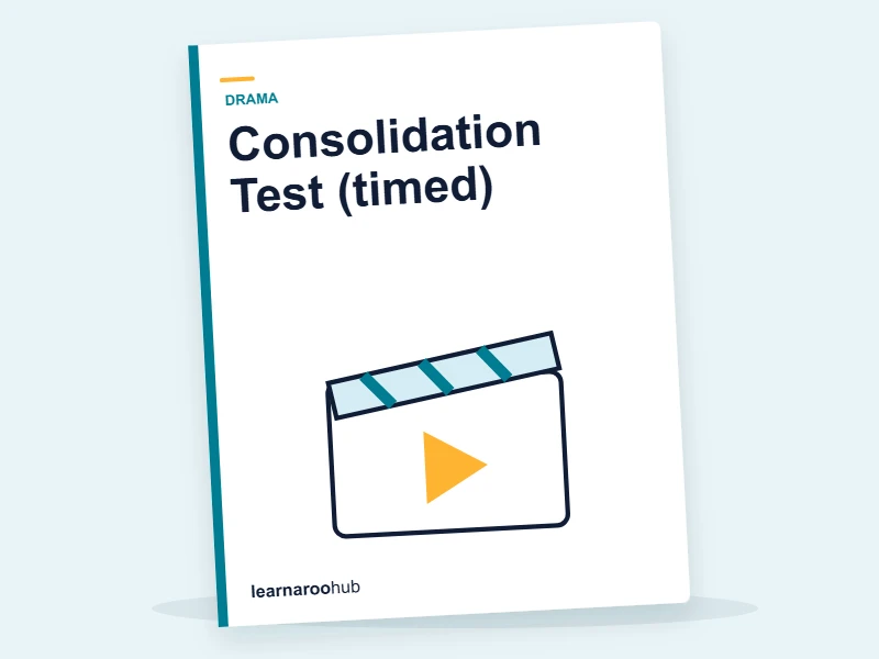 GCSE Drama — Gated Series — Module 7: Consolidation Test (timed) — quiz cover