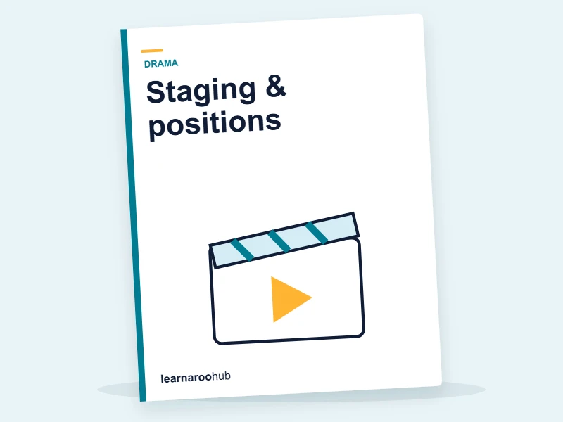 GCSE Drama — Module 3: Staging & positions — e-learning module cover