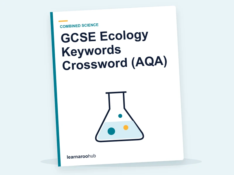 GCSE Ecology Keywords Crossword (AQA) — printable / pdf cover