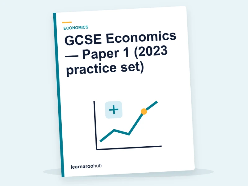 GCSE Economics — Paper 1 (2023 practice set) — mock practice paper cover
