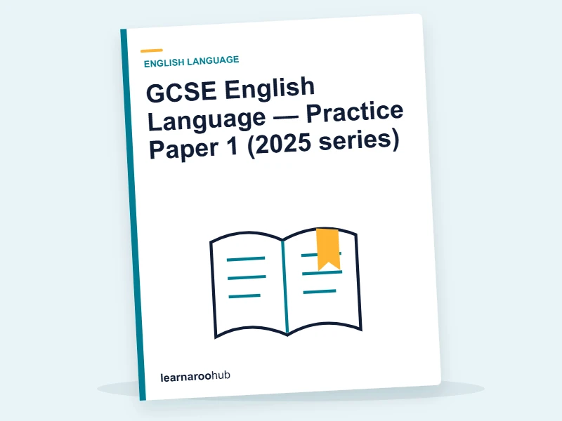 GCSE English Language — Practice Paper 1 (2025 series) — mock practice paper cover