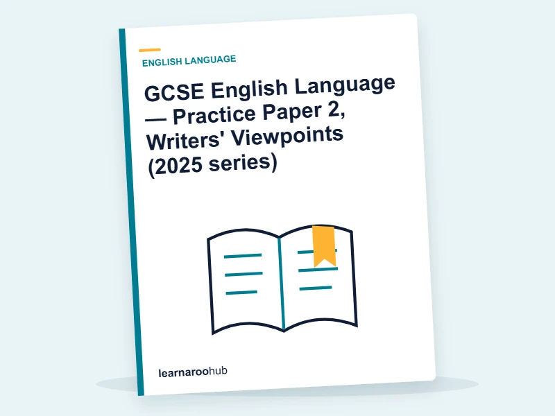 GCSE English Language — Practice Paper 2, Writers' Viewpoints (2025 series) — mock practice paper cover