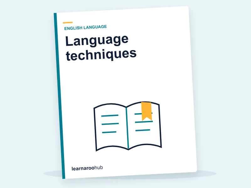 GCSE English — Module 2: Language techniques — e-learning module cover