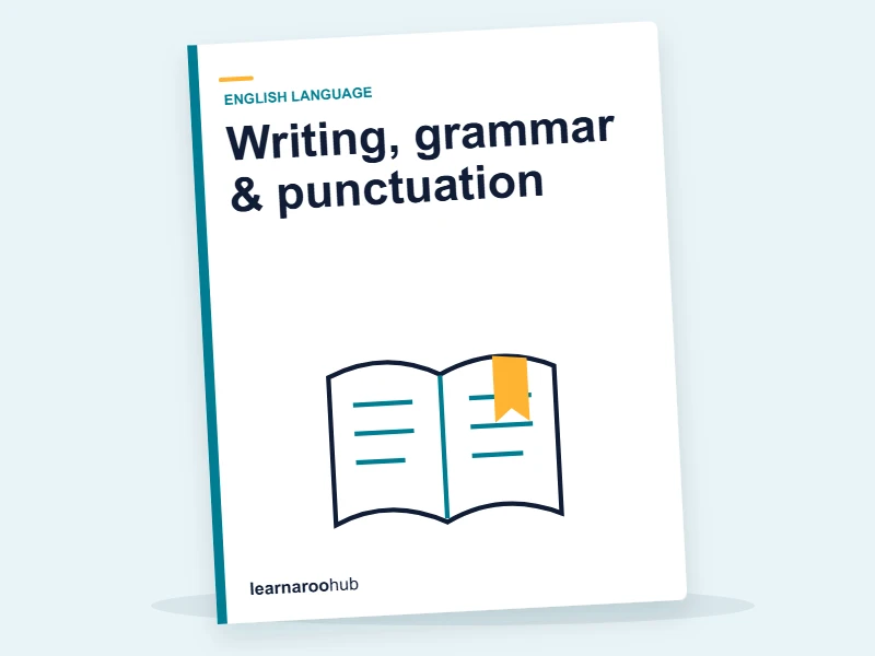 GCSE English — Module 4: Writing, grammar & punctuation — e-learning module cover