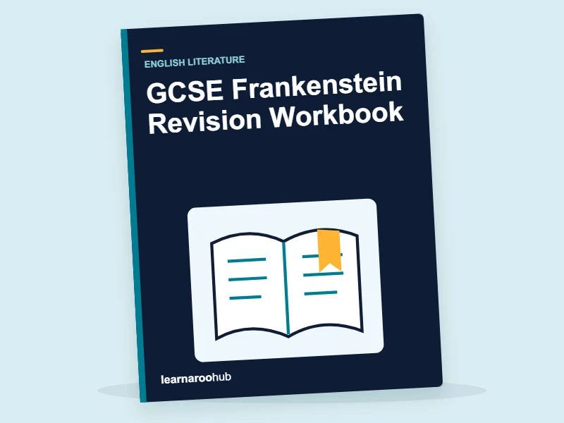 GCSE Frankenstein Revision Workbook — activity book cover