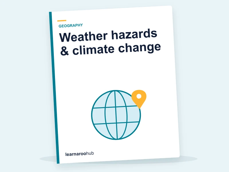GCSE Geography — Module 2: Weather hazards & climate change — e-learning module cover