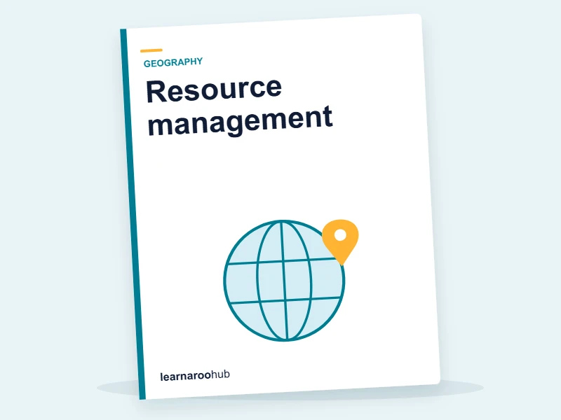 GCSE Geography — Module 6: Resource management — e-learning module cover
