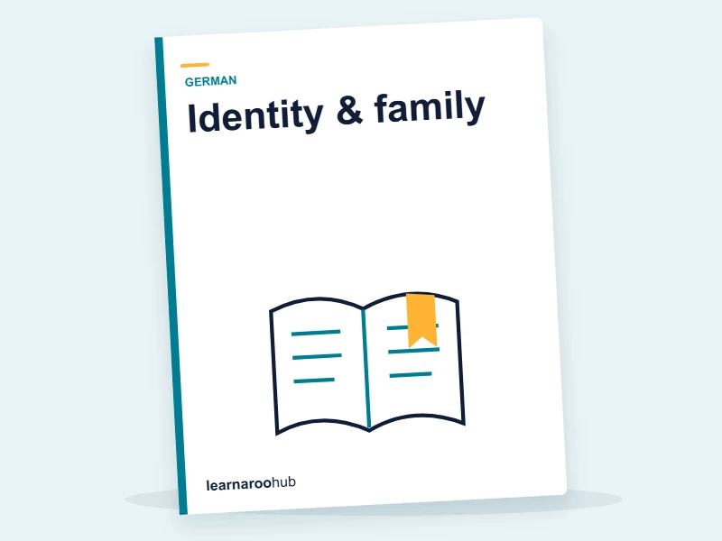 GCSE German — Module 1: Identity & family — e-learning module cover