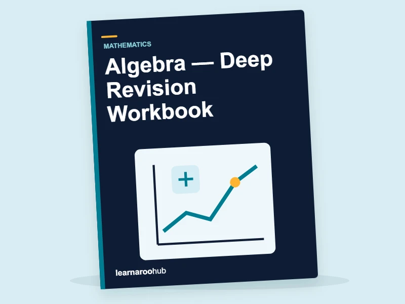 GCSE Maths: Algebra — Deep Revision Workbook — activity book cover