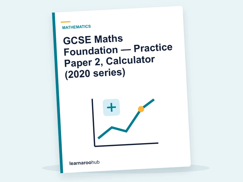 GCSE Maths Foundation — Practice Paper 2, Calculator (2020 series) — mock practice paper cover