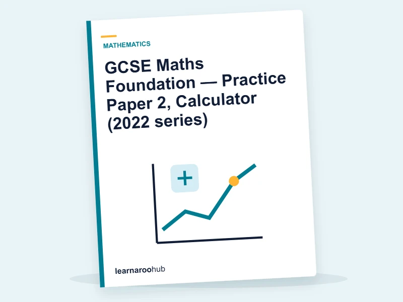 GCSE Maths Foundation — Practice Paper 2, Calculator (2022 series) — mock practice paper cover