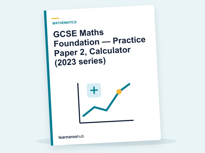 GCSE Maths Foundation — Practice Paper 2, Calculator (2023 series) — mock practice paper cover
