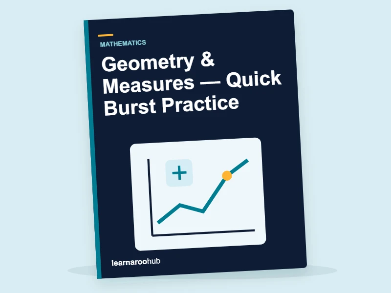 GCSE Maths: Geometry & Measures — Quick Burst Practice — activity book cover