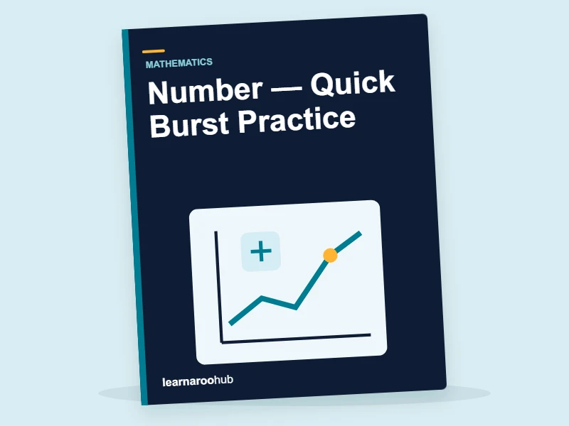 GCSE Maths: Number — Quick Burst Practice — activity book cover