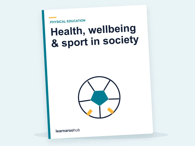 GCSE PE — Module 6: Health, wellbeing & sport in society — e-learning module cover