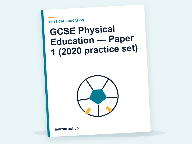 GCSE Physical Education — Paper 1 (2020 practice set) — mock practice paper cover